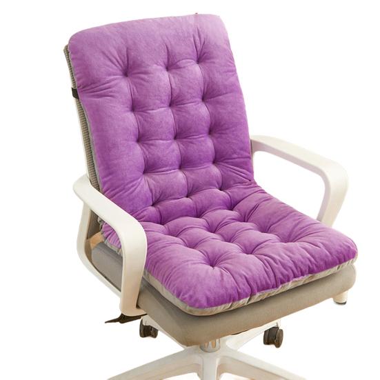 Chair Cushion with Removable Washable Cover Thick High-Resilience Filling Integrated Design Ergonomic Seat Cushion