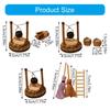 Miniature Pastoral Garden Scene Dollhouses Decoration Recreates Rural Country Life with Realistic Stove Firewood Mop
