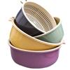 Zwei-Schichten-Gemüsewaschkorb: Dickes, hohles Siebdesign für Küchenspülen - Ideal zum Waschen von Brokkoli und Muscheln.
