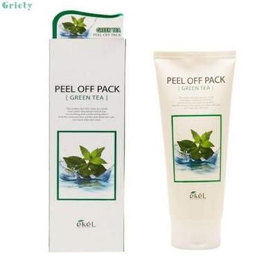 Ekel peeling removível verde chá remoção de sebo cuidado dos poros células mortas faciais 180ml máscara de peeling pack de peeling