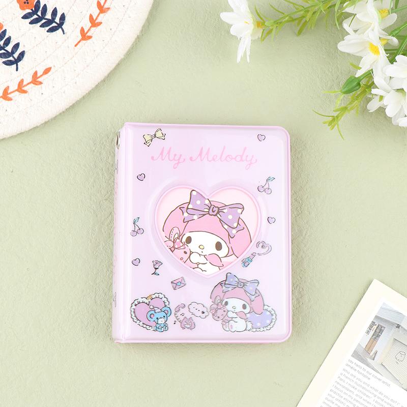 

Lattice Photo Album 3 Inch Anime Kuromi Melody Cinnamoroll Photocard Holder Mini Binder Cards Idol Photos Collect Book