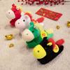 Cute Year Of The Horse Pony Mascot Plush Doll Stuffed Toy Keychain Pendant Bag Hanging Chinese  Year Blessing Souvenir Gifts