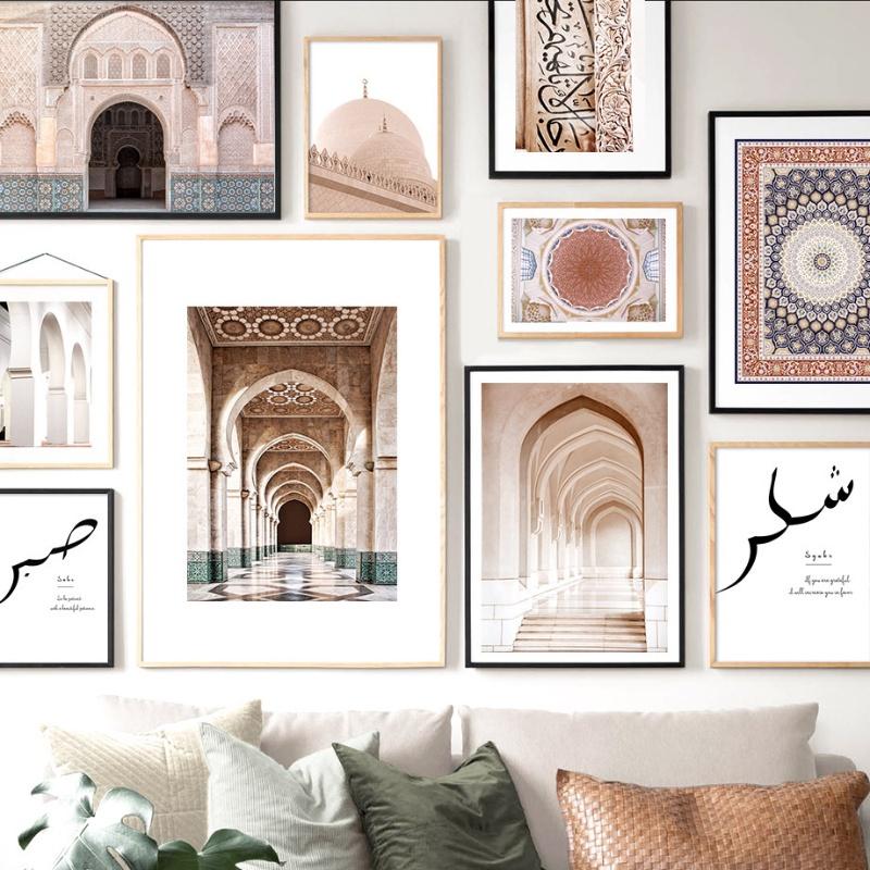 

Nordic Modern Architecture Proverbs Canvas Picture Core Living Room Decoration Wall Painting Home Wall Stickers