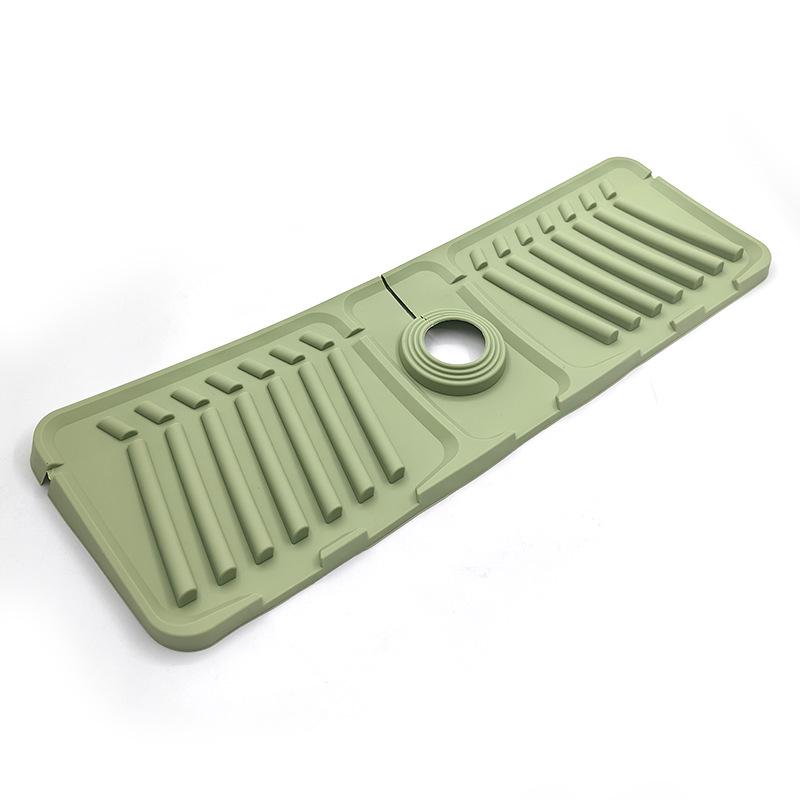 "Non-Slip Drain Pad Faucet Sink Splash Pool Soap Holder"