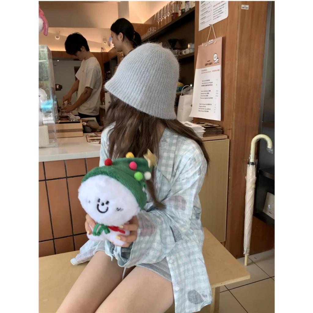 Soft Rabbit Hair Knitted Hat Winter Thickened Warm Wool Hat Hundreds Of Fisherman's Hat Cold Protective Ear Hat Women's Hat