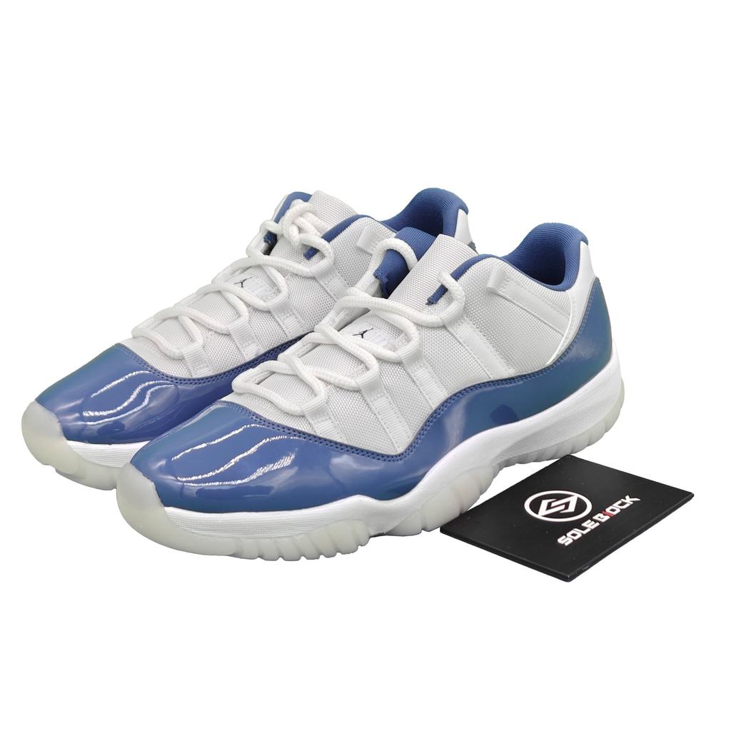 Jordan 11 Retro Low Herren Weiß Mitternachtsblau Diffuses Blau FV5104-104