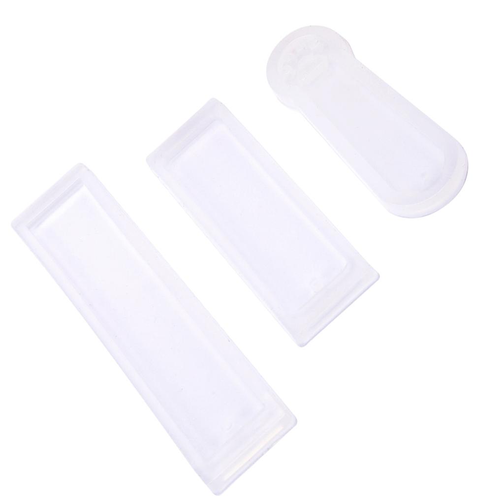 3pcs set DIY Rectangle Cat Claw Silicone Mould Epoxy Resin Jewelry Bookmark Craft with Hole