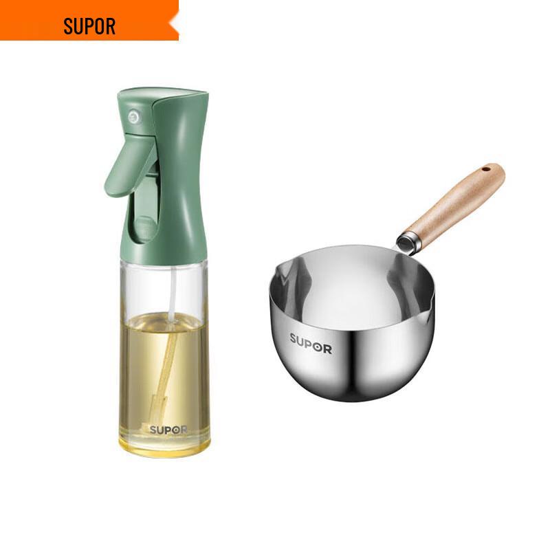 Supor 304 Stainless Steel Oil Sprayer & Pouring Pot Set