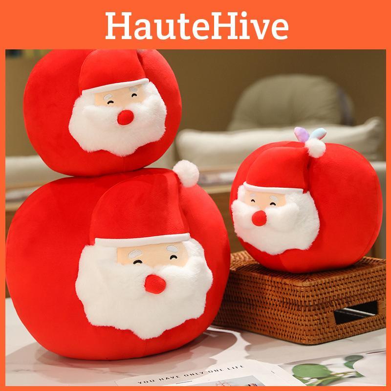 Festive Apple Santa Claus Plush Figure Ideal For Holiday Gifts And Cozy Home Accents