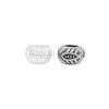 S999 Sterling Silver Retro Fish Wheel Beads for DIY Jewelry