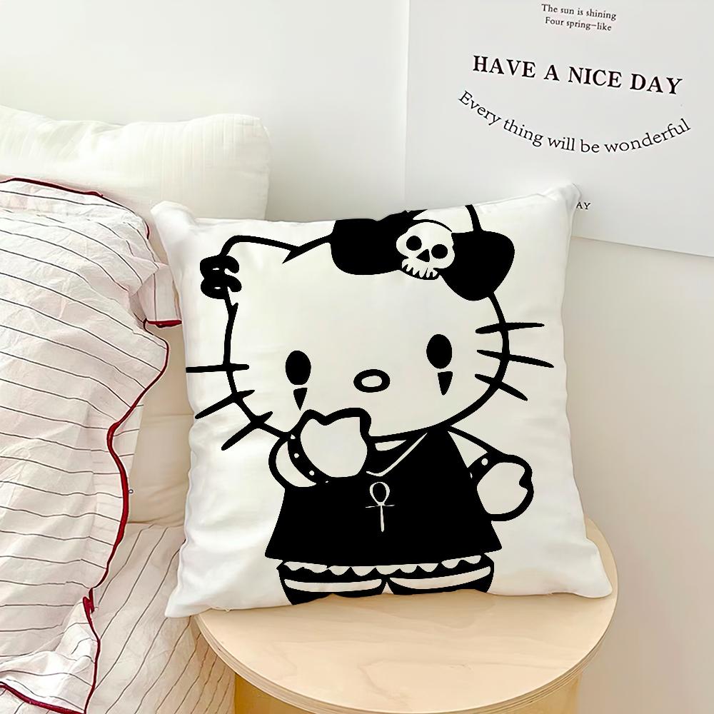 cartoon art cute cat h-HelloKitty SRO cushion cover soft Pillow Case for Sofa Living Room Home office Decor Protective Covers