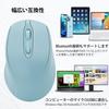 Wonzir Wireless Mouse, Bluetooth 5.2, Quiet, Type-C Rechargeable, 3-Level DPI Switching, 2.4GHz Optical, Compatible with Mac, Windows, Android, iOS,