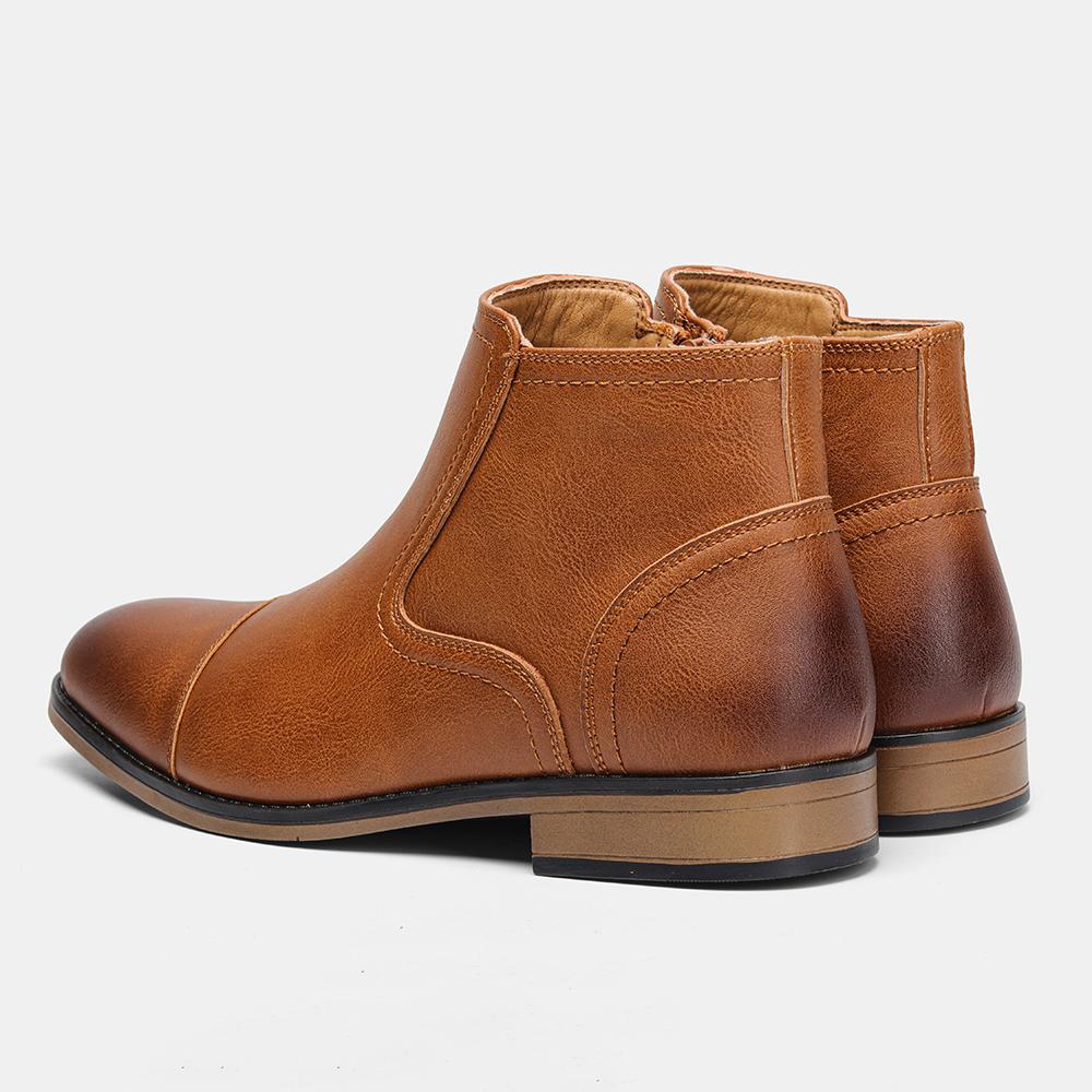 Chelsea Boots Men Comfortable Brand Fashion 2026 Boots Leather