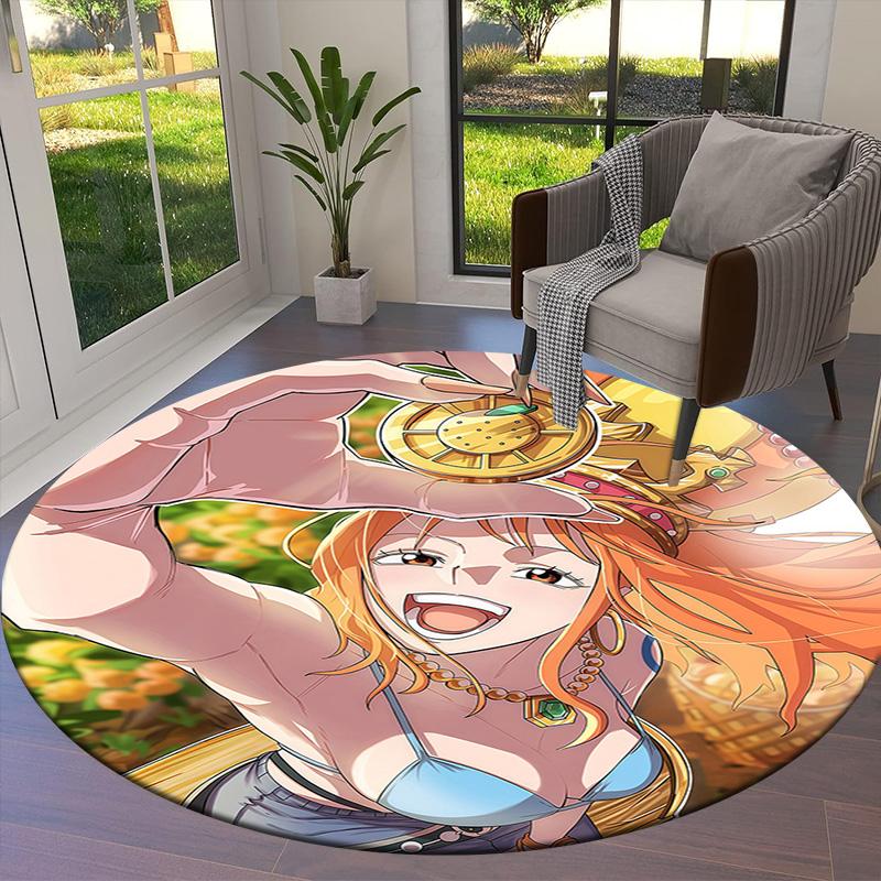 Nami Round Area Rug Carpet Rug For Living Room Bedroom Sofa Playroom Decor Nonslip Floor Mat