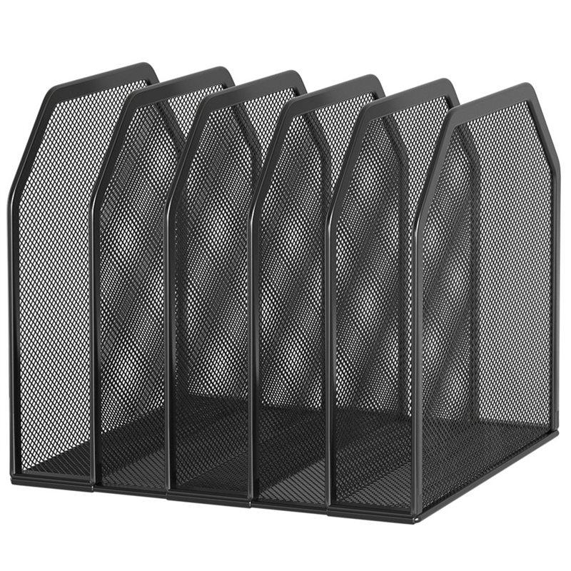 File Holder For Home Desk File Organizer Section Upright Mesh Desktop Organizer File Sorter Office Organization