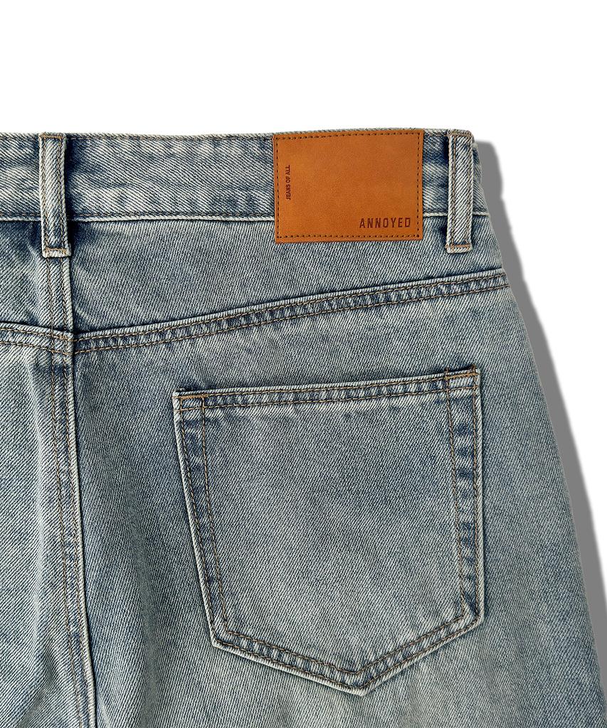 Eonoideu Basic Semi-Wide Denim Pants Lp7Du471_Indigo