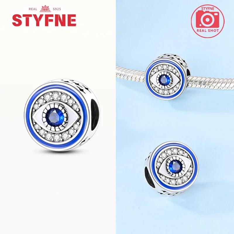 Copper Classic Palm Devil'S Eye Charms Blue Heart Beads For Women Diyoriginal Bracelets Fine Diy Jewelry Gifts