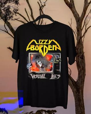 Lizzy Borden Band Short Sleeve Cotton Black Unisex Shirt, Lizzy Borden Tops Unisex T-Shirt