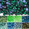 Vetro Serie Verde Hot Drill, Adesivo Hot Melt Cristallo Imitazione Hot Drill Austriaco Fai da Te Abbigliamento Valigeria Strass Accessori Gioielli