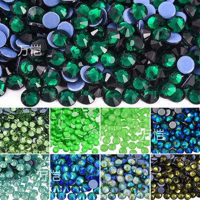 Grüne Serie Glas Hot Drill, Kristall Heißschmelzkleber Imitation Österreichischer Hot Drill DIY Kleidung Gepäck Strass Schmuckzubehör