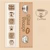 Six-link Seal Weather Daily Events Cute Coffee Easy Carry DIY Handbook Greeting Card Envelope Decoration Gift Packaging Design