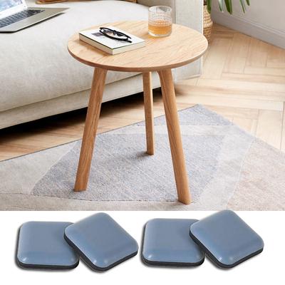 Packung mit 50 praktischen selbstklebenden Möbelgleitern, leise Gleiter, Bodenschoner, Zubehör für Harthölzer und Teppich