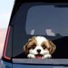 1PC Cartoon Dog Stickers, Double Sided Waterproof Matte Vinyl Animal Decals for Car Window Interior & Exterior Auto Decor
