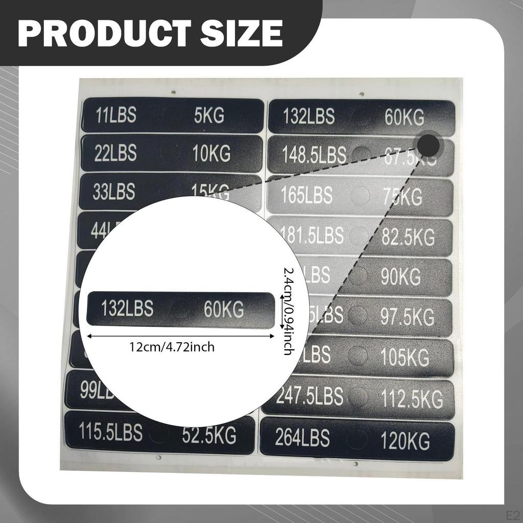 Etichete Autocolante pentru Stive de Greutăți Echipament de Sală pentru Culturism