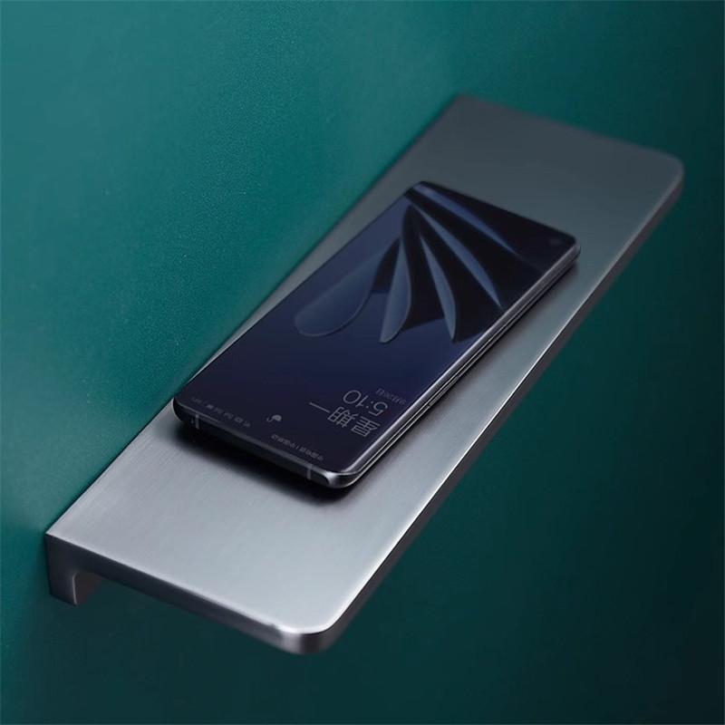 Tuqiu Total Brass Gray Bathroom Shelf  Black Soap Dish Bath Shower Shelf Wall Mounted Bath Shampoo Holder Basket Holder