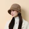 New Autumn and Winter Knitted Bucket Hat Women's Outdoor Travel Warm Fashion Basin Hat Elegant Hat