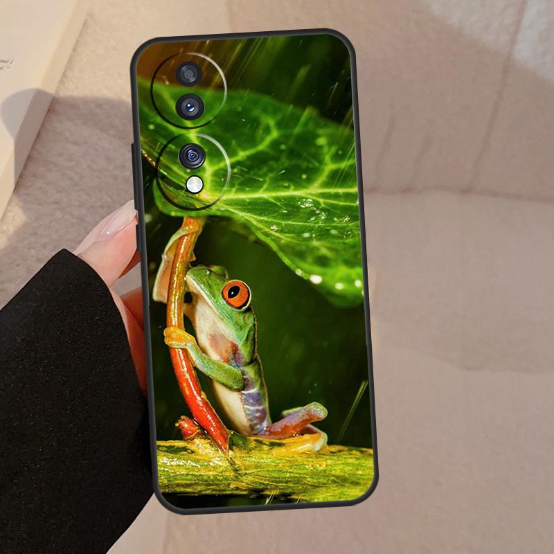 Green Frog Wildlife For Honor Magic 7 6 5 Lite V5 Case For Honor 400 Pro 200 50 70 90 X8a X8b X9a X9b X9c Cover