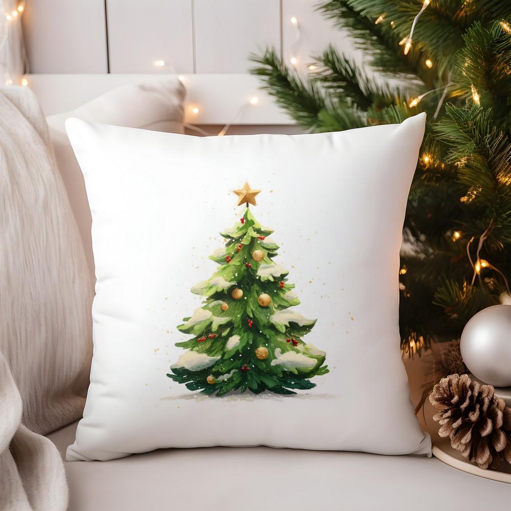 Weihnachtsdekoration Weihnachtsmannschlitten mit Geschenken Weihnachtskissenmuster Kissenbezug Geeignet für Sofa Schlafzimmer Autokissenbezug