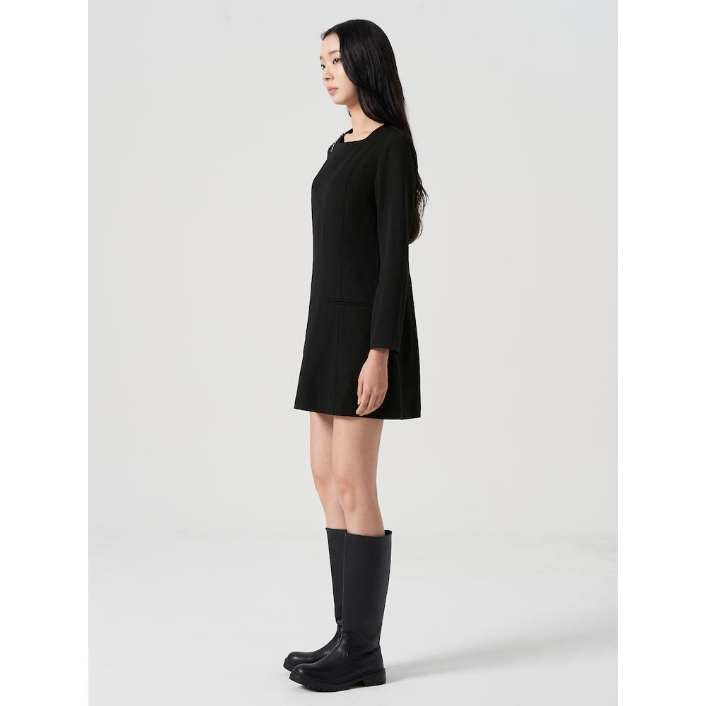 8seconds Long-Sleeved Mini Dress Black