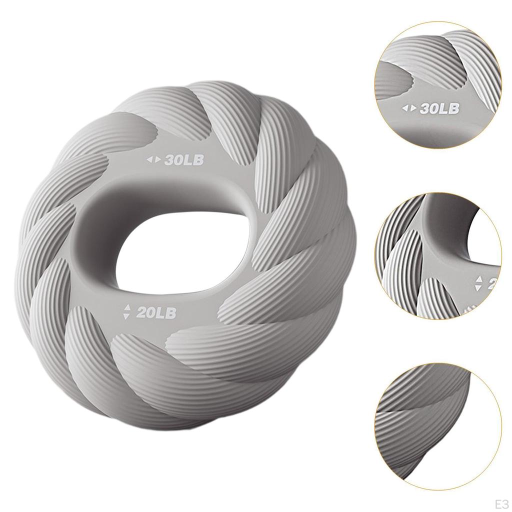 Grip Strength Ring Strengthener Wrist Forearm Finger Exerciser for Men Women