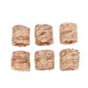 6Pcs Rural Style Napkin Rings Natural Water Hyacinth Grass Hand-Woven Napkin Rings For Table Decor Napkin Holder Buckles