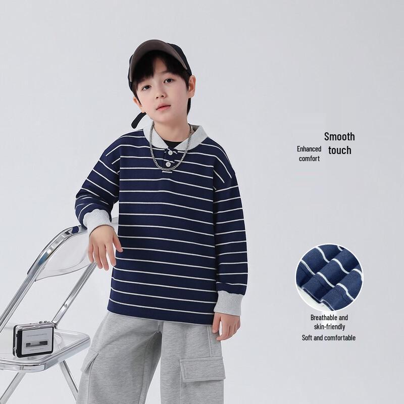Yoyo Fairy Tale Boys' Striped Long-Sleeve Sweatshirt