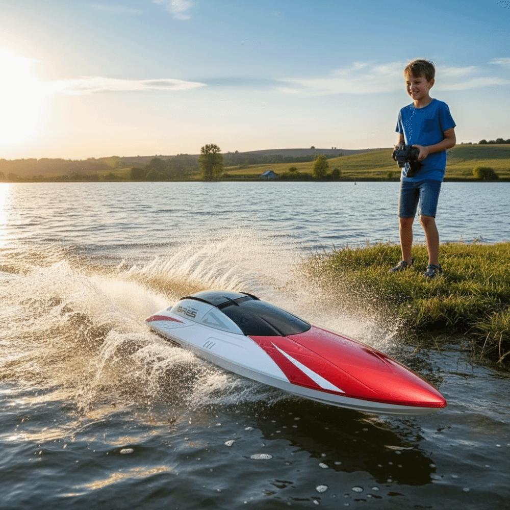 Waterproof Speed Boat Rechargeable Racing Yacht Gift Speedboat Toy Boys