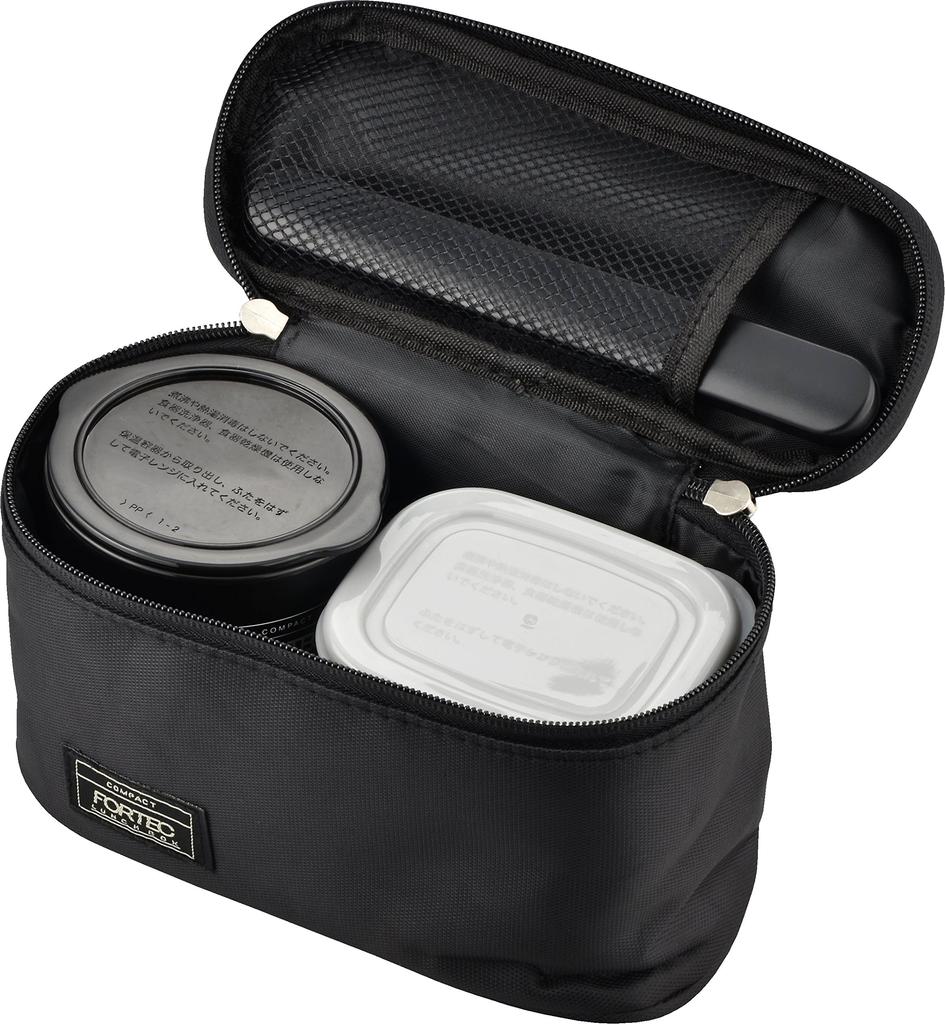 Wahei Freiz Lunch Box Rýžová příloha Fortec Lunch 640 ml Černé tenké termo pouzdro Včetně FLR-8161