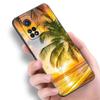 Summer Beach Sunset Sea Phone Case For Xiaomi Mi A2 8 9 SE Note 10 10T 11 12 Lite 9T 11T 12S 12T Pro A3 6X 12X TPU Black Cover