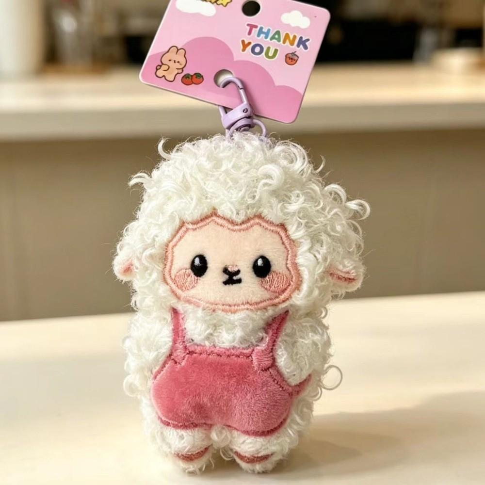 Soft Plush Lamb Keychain Swivel Clasp Fluffy Keyring New Sheep Keychains Backpack Accessory