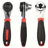 Adjustable Ratchet Wrench Set, Universal Multifunctional Durable Tool, 6-22 Bi Directional Quick Lok Mechanism, Mechanical Operation,Power Supply