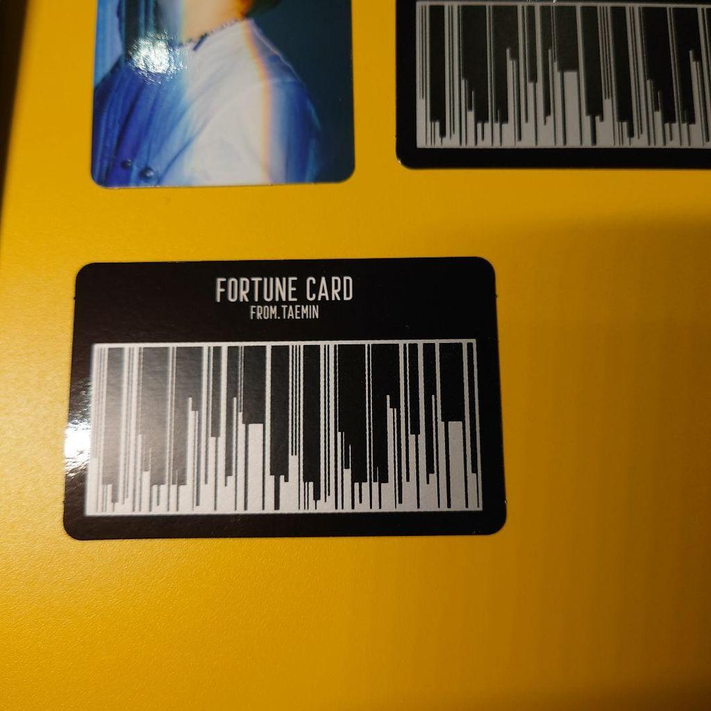 [USED] SHINee Taemin Korean Solo Concert Goods Fortune Card Rare