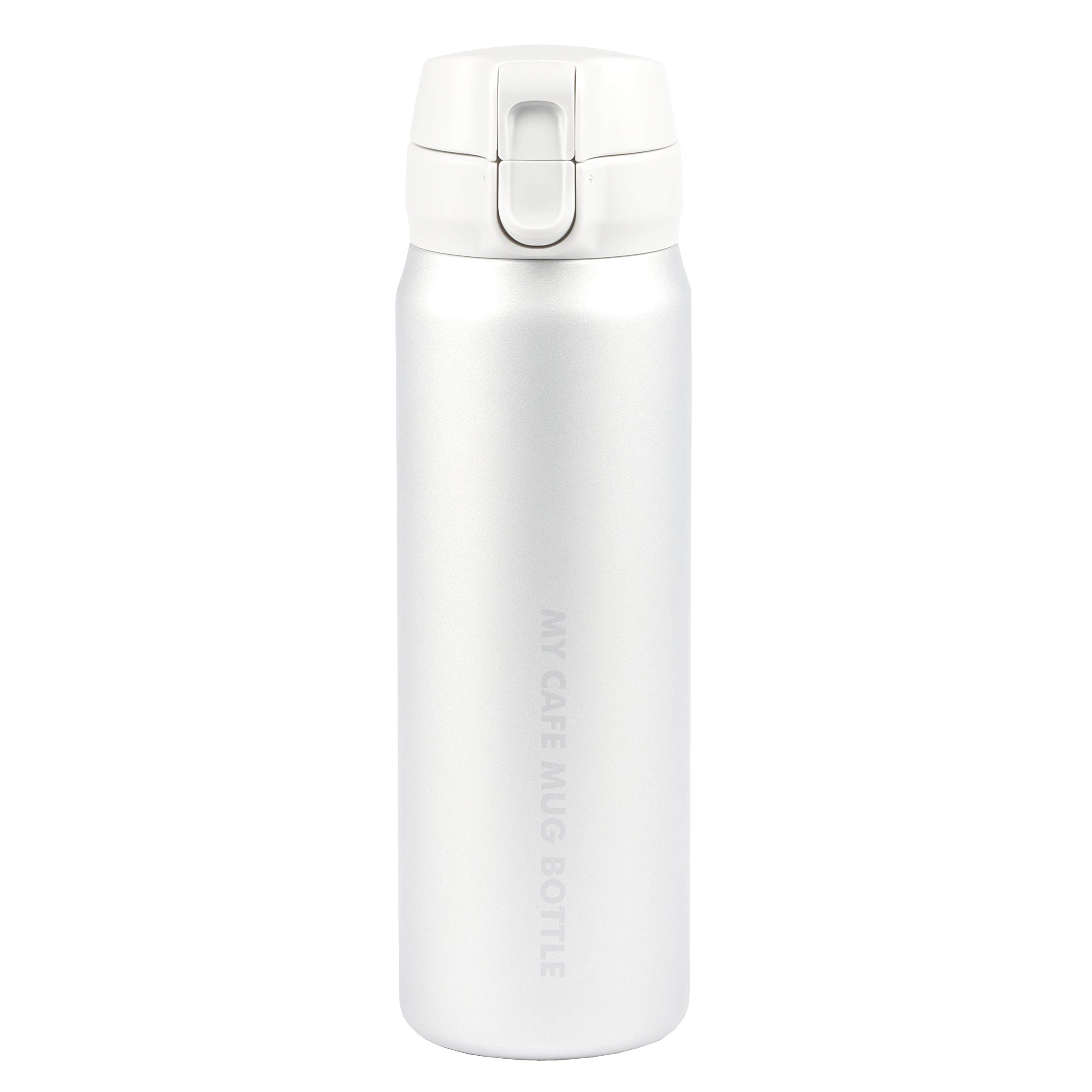 

PEARL METAL Mug Bottle Matte Silver 500ml One Touch My Cafe Mug HB-4786