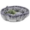 Pet Feeding Bowl Wear-Resistant Dog Food Bowl Gray Interactive Sniffing Practical For Pet Owners 1Pcs