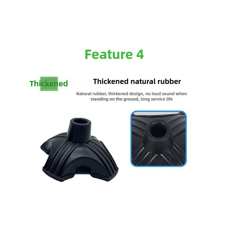 Cane Tips 6 Pillar Design Nonslip Rubber 19mm Crutch Tips with for Walking Stick Shooting Stick Crutch Tips Crutches Accessories