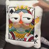 Creative Poker King Queen Plush Pillow Cushion Soft Stuffed Throw Pillow Plush Doll Home Sofa Bedroom Living Decor Unique Gift