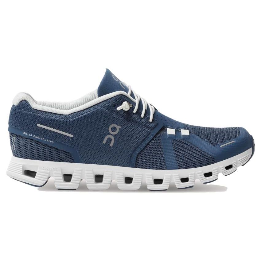 ON Cloud 5 Denim Scarpe da Ginnastica da Donna Blu Bianco 59.98901