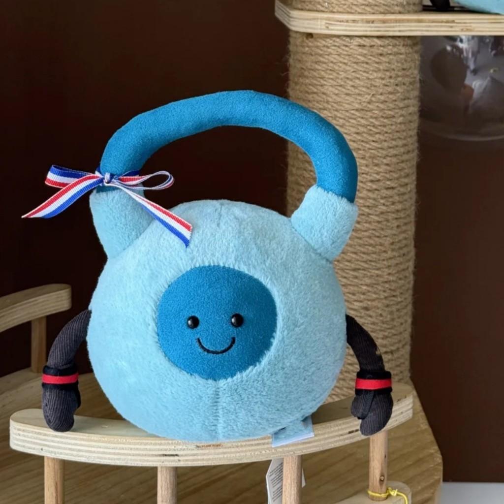 Amuseables Jellycat Workout Kettlebell Plush Toy With Soft Short Plush For Gifting And Collecting