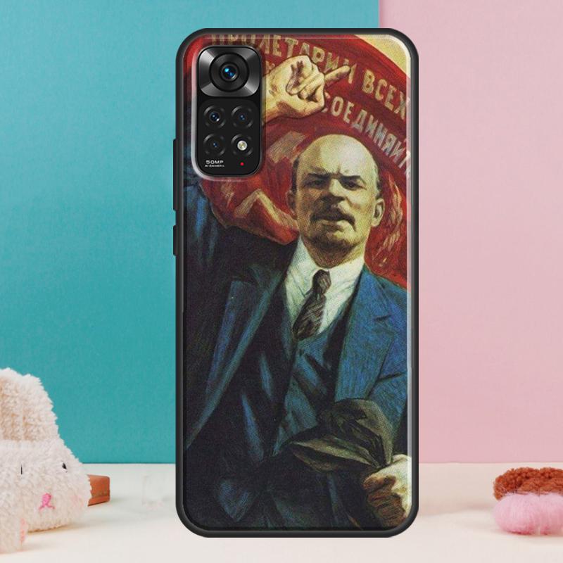 Lenin Soviet Union Flag Case For Xiaomi Redmi Note 14 12 11 9 10 13 Pro 9S 10S 11S 12S Redmi 13C 10C 12C 14C Cover