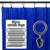 Low Noise Curtain Rings Heavy Duty Roman Circles Retro Hanging Hooks  For Curtains Rods